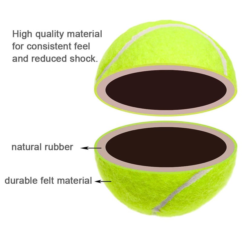 Swity Home Tennis Balls  12 Pack Tennis Training Balls for Adults Kids Lessons  Practice or Playing with Pet (Regular Color) - Image 3